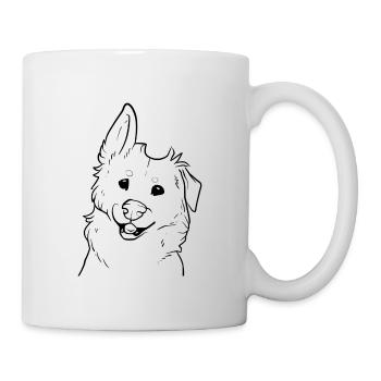 Fun and funny dog - Mug - white - Right