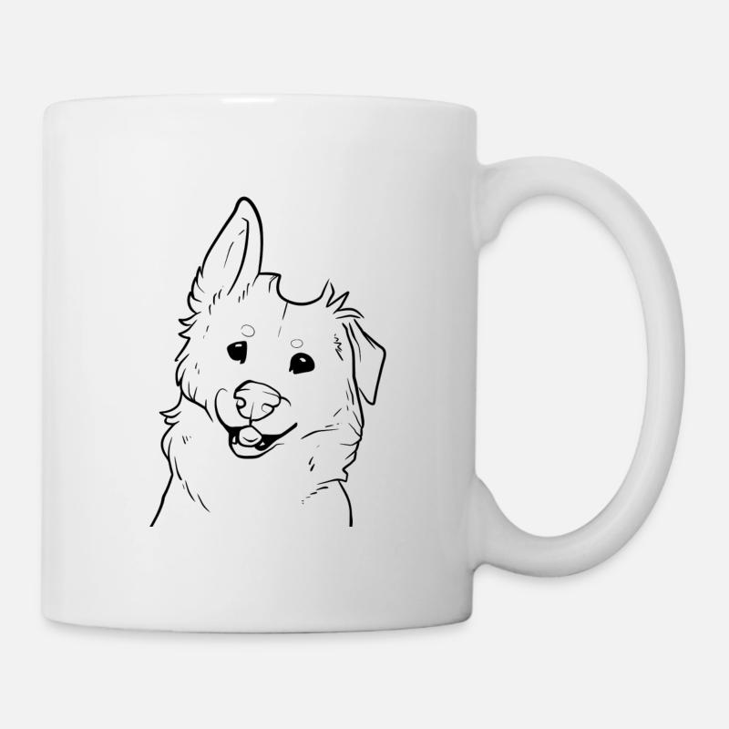 Lustiger und lustiger Hund - Tasse - Weiß