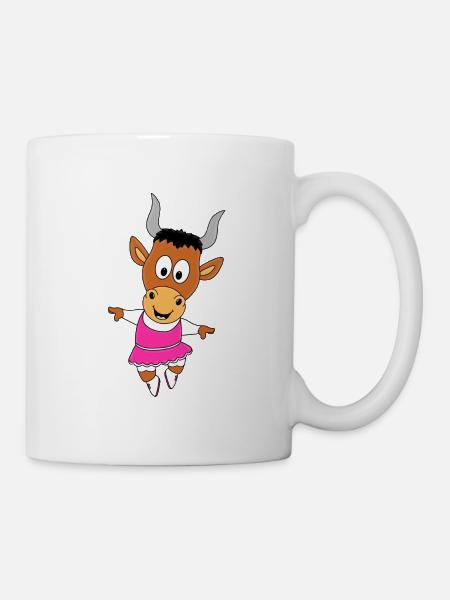 TANZEN - TÄNZERIN - BALLETT - BALLERINA - STIER - Tasse - Weiß