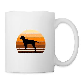 Silhouette de chien Anglo Francais de Petite Venerie - Mug blanc - blanc - Droite