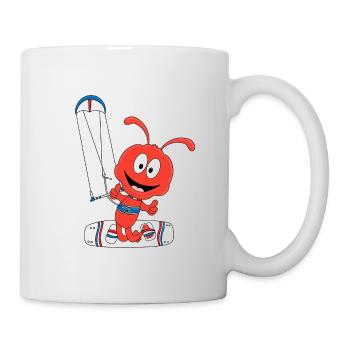 KITESURFEN - KITER - KITE - KITEN - AMEISE - TIER - Tasse - Weiß - Rechts