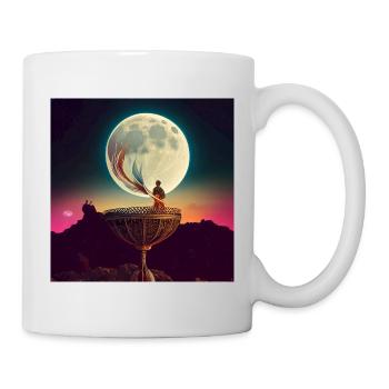 La Lune - Mug blanc - blanc - Droite