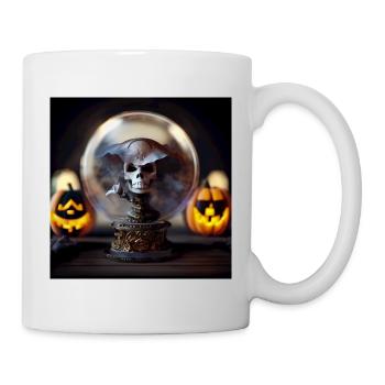 Halloween Pirate Skull Globe - Mug - white - Right
