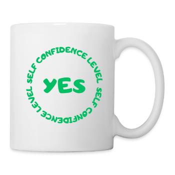Self confidence level YES green - Mug - white - Right