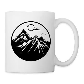 Mountains Nature Mountains Silhouette - Mug - white - Right