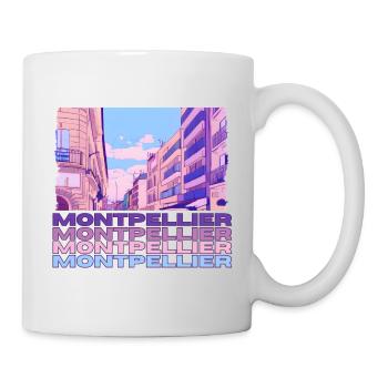 Montpellier - Tasse - Weiß - Rechts