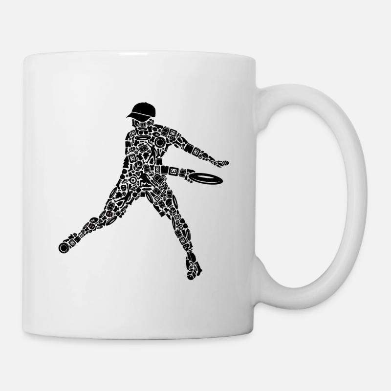 Disc Golf Symboles Disc Golf Boys Disc Golfer - Mug blanc - blanc