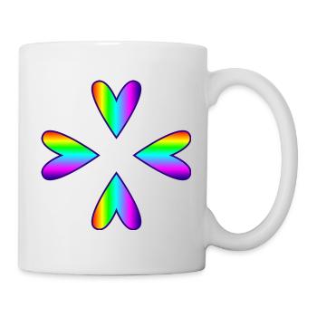 MAMA. MUTTERTAG. SCHÖNEN MUTTERTAG. ICH LIEBE DICH - Tasse - Weiß - Rechts