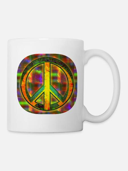 Peace [Zeichen] - Tasse - Weiß