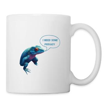 Funny saying salamander on toilet lizard - Mug - white - Right