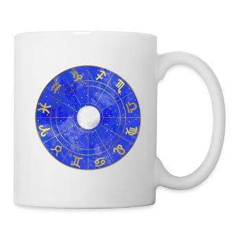 Star - Zodiac - Moon - Starry Sky - Mug - white - Right