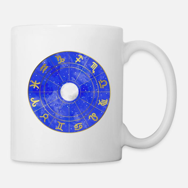 Étoile - Zodiaque - Lune - Ciel étoilé - Mug blanc - blanc