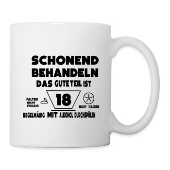 18 Geburtstag - Tasse - Weiß - Rechts