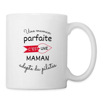 Une maman parfaite maman adepte du pilâtes - Mug blanc - blanc - Droite