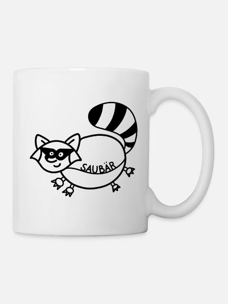 Anti-Zoo Saubär - Tasse - Weiß