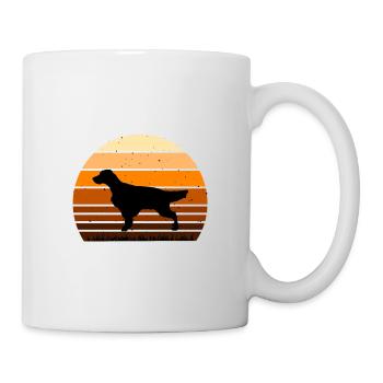English Setter Dog Lover Silhouette Vintage Sunset - Mug - white - Right