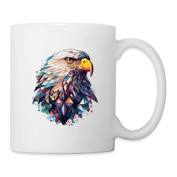 Eagle polygon colorful - Mug - white - Right