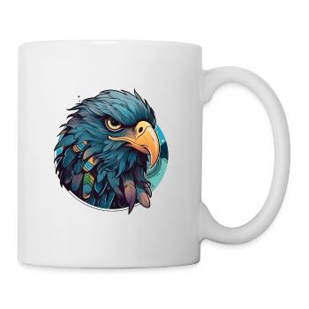 Eagle Raven Crow Vector Image - Mug - white - Right