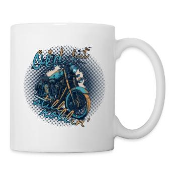 Motorrad - Old but still rolling - 5000 - DIGITAL - Tasse - Weiß - Rechts