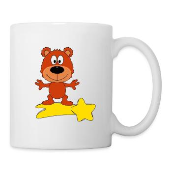 STERNSCHNUPPE - TEDDYBÄR - BÄR - TEDDY - KIND - Tasse - Weiß - Rechts
