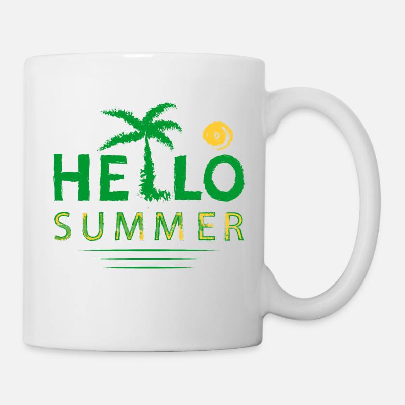 Bonjour été - Mug blanc - blanc