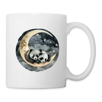 Ours panda endormis - Bouche Chemise de sommeil Animal - Mug blanc - blanc - Droite