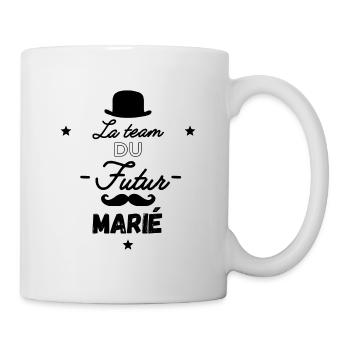 La team du futur marié - Mug blanc - blanc - Droite