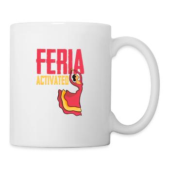 Feria activated - FERIA mode enabled ON/OFF - Mug - white - Right