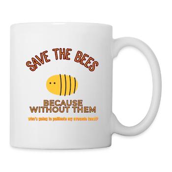 SAUVEZ LES ABEILLES - Mug blanc - blanc - Droite