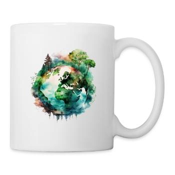 Mother Earth Nature Conservation - Save the Planet - Mug - white - Right