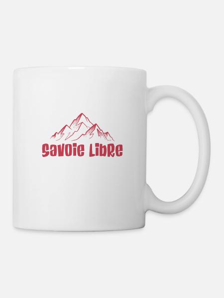 Savoie libre montagnes lineart - Mug blanc - blanc