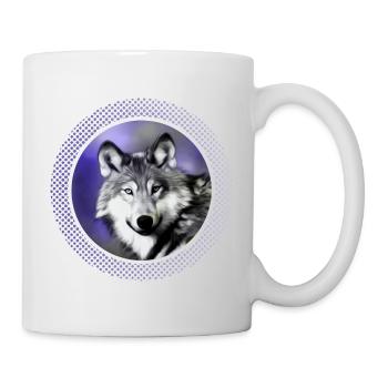 Loup - Mug blanc - blanc - Droite