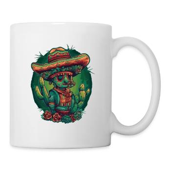 Crazy Cactus Figurine Western - Mug - white - Right