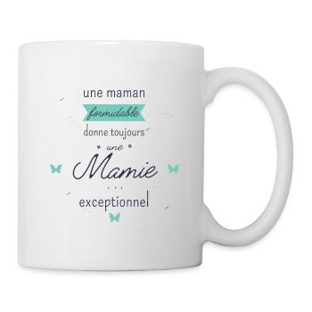T shirt pour Grand Mère Une Mamie Exceptionnelle - Mug blanc - blanc - Droite