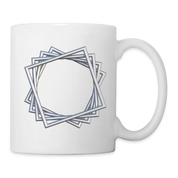 Gedrehte Rahmen Silber - Tasse - Weiß - Rechts