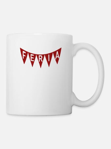 FERIA Banderole rouge - Mug blanc - blanc