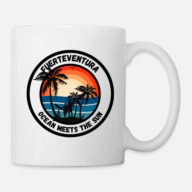 Fuerteventura - Ocean meets the Sun - Tasse - Weiß
