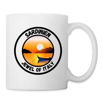 Sardinien - Jewel of Italy - Tasse - Weiß - Rechts