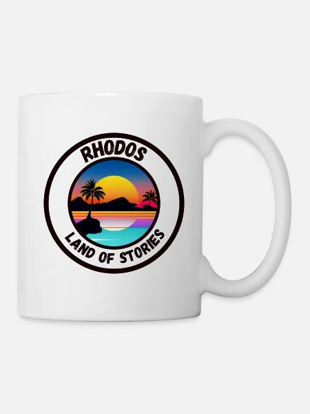 Rhodes - Land of Stories - Mug - white