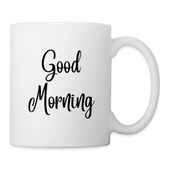 Bonjour - Mug blanc - blanc - Droite