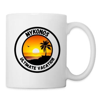 Mykonos - Ultimate Vacation - Tasse - Weiß - Rechts