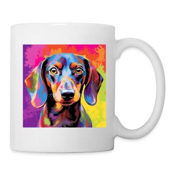 Dachshund Pop Art - Mug - white - Right