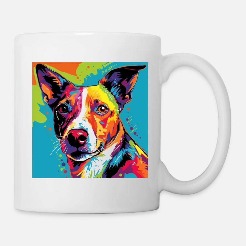 Jack Russel Terrier Pop Art - Tasse - Weiß