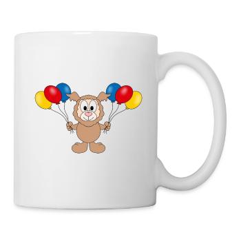LUFTBALLONS - ALPAKA - LAMA - TIER - KIND - BABY - Tasse - Weiß - Rechts