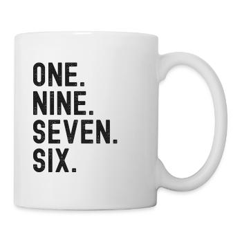 Millésime 1976 - Mug blanc - blanc - Droite
