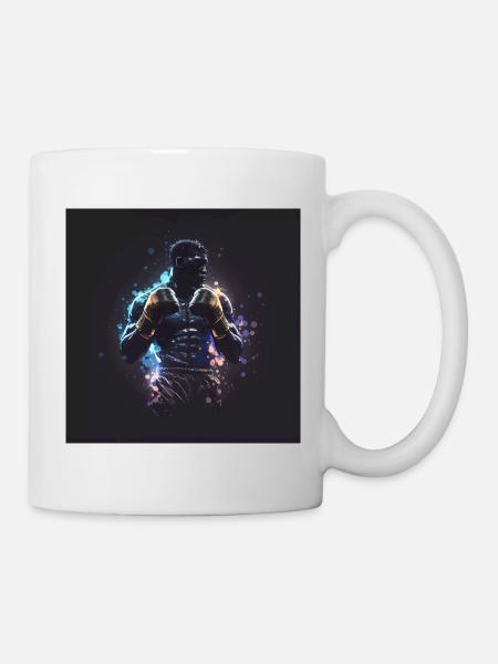 Boxer Poster - Tasse - Weiß