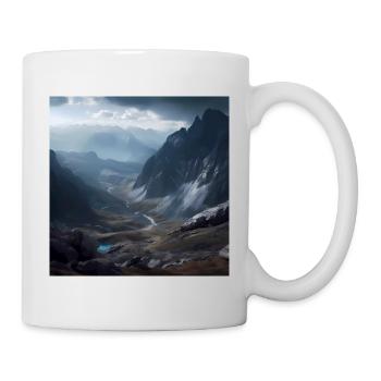 Österreichische Berglandschaft - Tasse - Weiß - Rechts