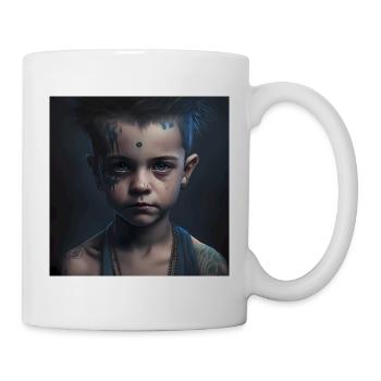 Children with tattoos - Mug - white - Right