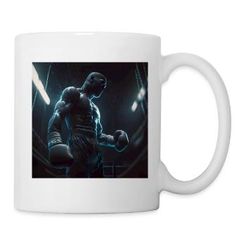 Œuvre d’art de boxe - Mug blanc - blanc - Droite