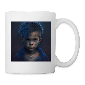 Children with tattoos artwork - Mug - white - Right